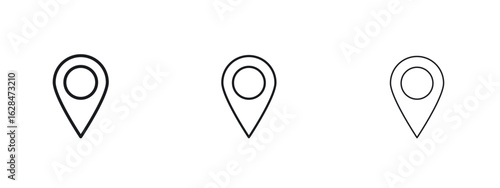 Pin icon vector design template simple and clean