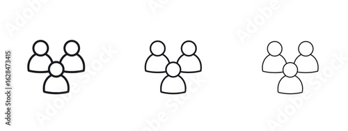 People group icon vector design template simple and clean