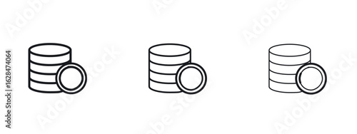 Money coin icon vector design template simple and clean