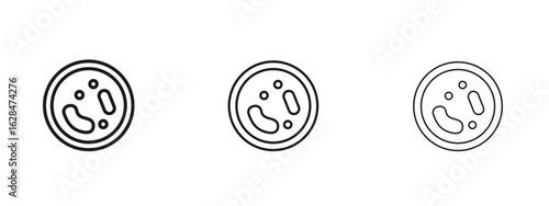 Microorganism icon vector design template simple and clean