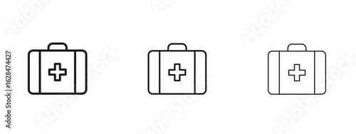 Medical kit icon vector design template simple and clean