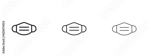 Mask icon vector design template simple and clean