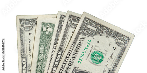 Wallpaper Mural 1 Dollar USD Bargeld Banknoten , Isolierte USD Geldscheine, freigestellte Geldscheine  Torontodigital.ca