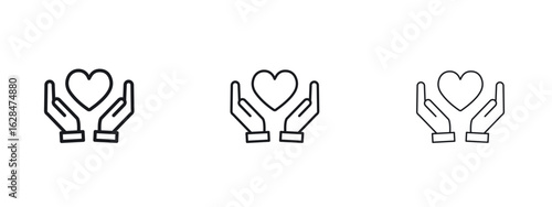 Life insurance icon vector design template simple and clean