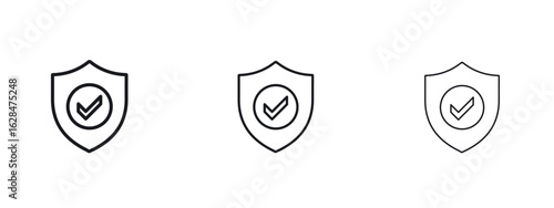 Insured icon vector design template simple and clean