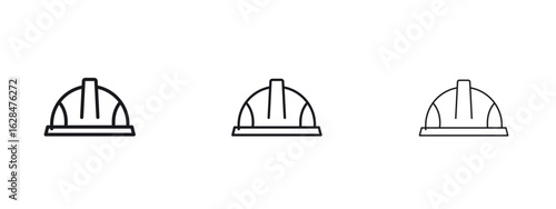 Hard hat icon vector design template simple and clean