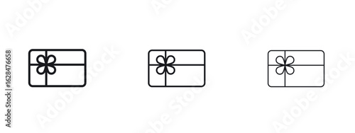 Gift voucher icon vector design template simple and clean
