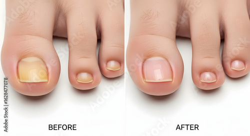 Before and After Toenail Restoration