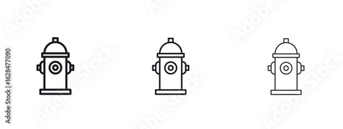 Fire hydrant icon vector design template simple and clean