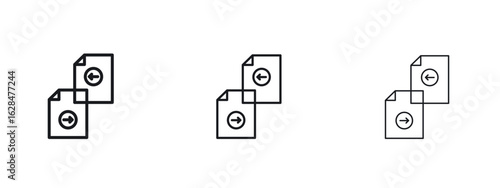 File transfer icon vector design template simple and clean