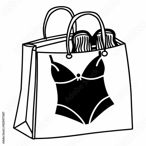 set of shopping bags