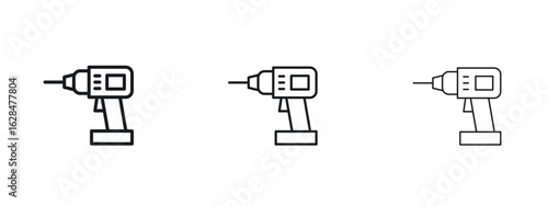 Drill icon vector design template simple and clean
