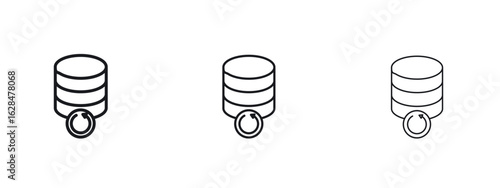 Data backup icon vector design template simple and clean