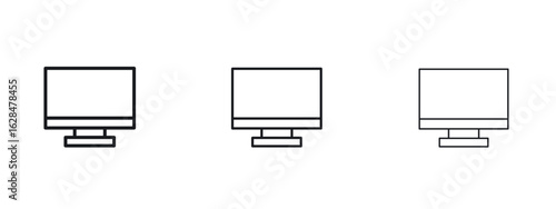 Computer icon vector design template simple and clean