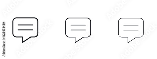 Comments icon vector design template simple and clean