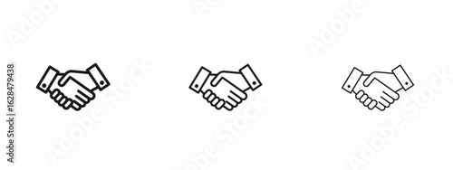 Business deal icon vector design template simple and clean