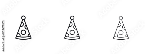 Birthday hat icon vector design template simple and clean