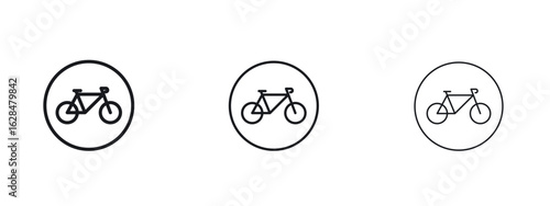 Bicycle icon vector design template simple and clean