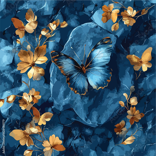 Luxury Abstract Flowers Color Combination