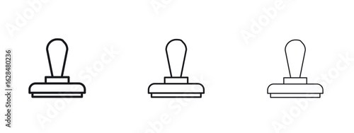 Approval stamp icon vector design template simple and clean