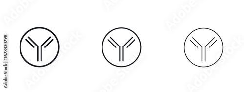 Antibody icon vector design template simple and clean