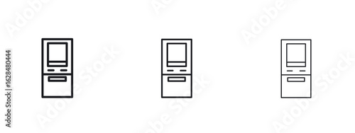 Atm icon vector design template simple and clean