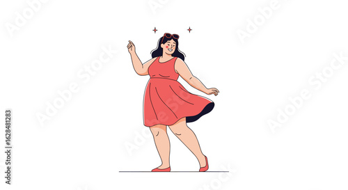 Joyful person dancing happily embracing life with a positive attitude and a big smile