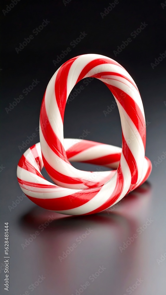 Fototapeta premium Two intertwined candy canes