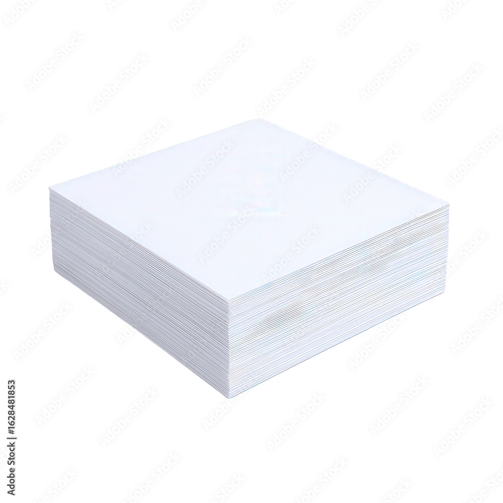 A Stack of Blank White Paper Cards Ready for Customization and Printing Applications A Stack of Blank White Paper Cards Ready for Customization and Printing Applications