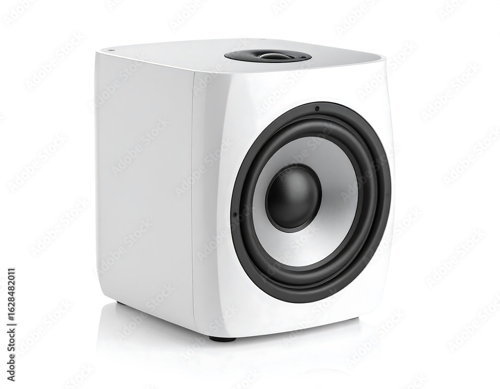 Obraz premium White square subwoofer