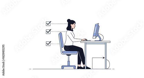 Achieving optimal posture at your desk for improved ergonomics and overall well being