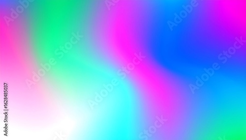 Vibrant Swirling Gradient of Pink Blue Green Hues