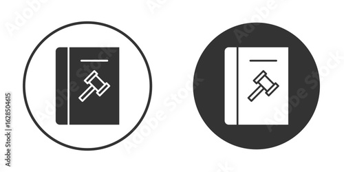 Code of conduct icon in black solid flat silhouette designs