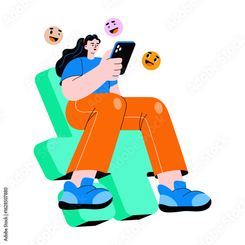 A flat style icon showing floral headdress