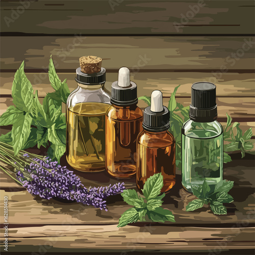 Essential Oil Bottles Collection for Aromatherapy