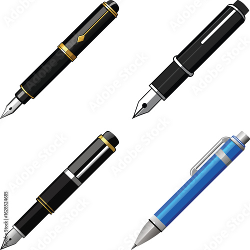 set of fountain pens