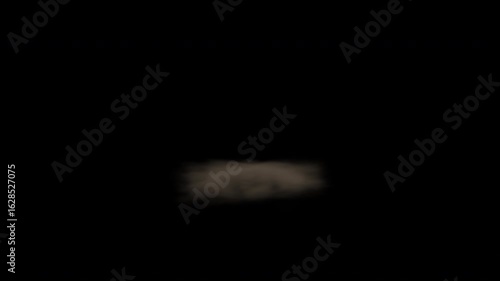 Five impact dust puffs, orthographic, 4k 24p with alpha for transparent background. Great for texture maps