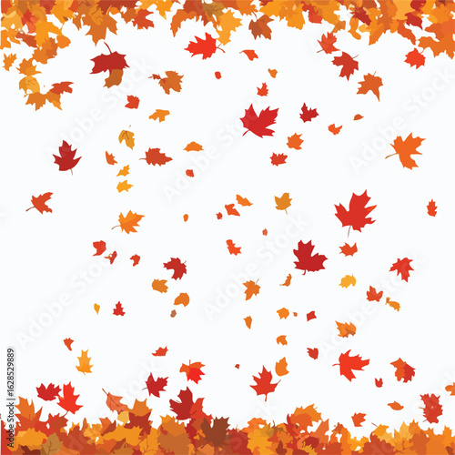 Wallpaper Mural Autumn Leaves Falling Tranquil Background Torontodigital.ca