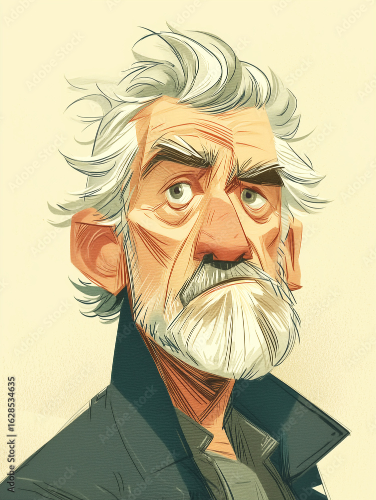 Portrait of a serious elderly man Portrait of a serious elderly man