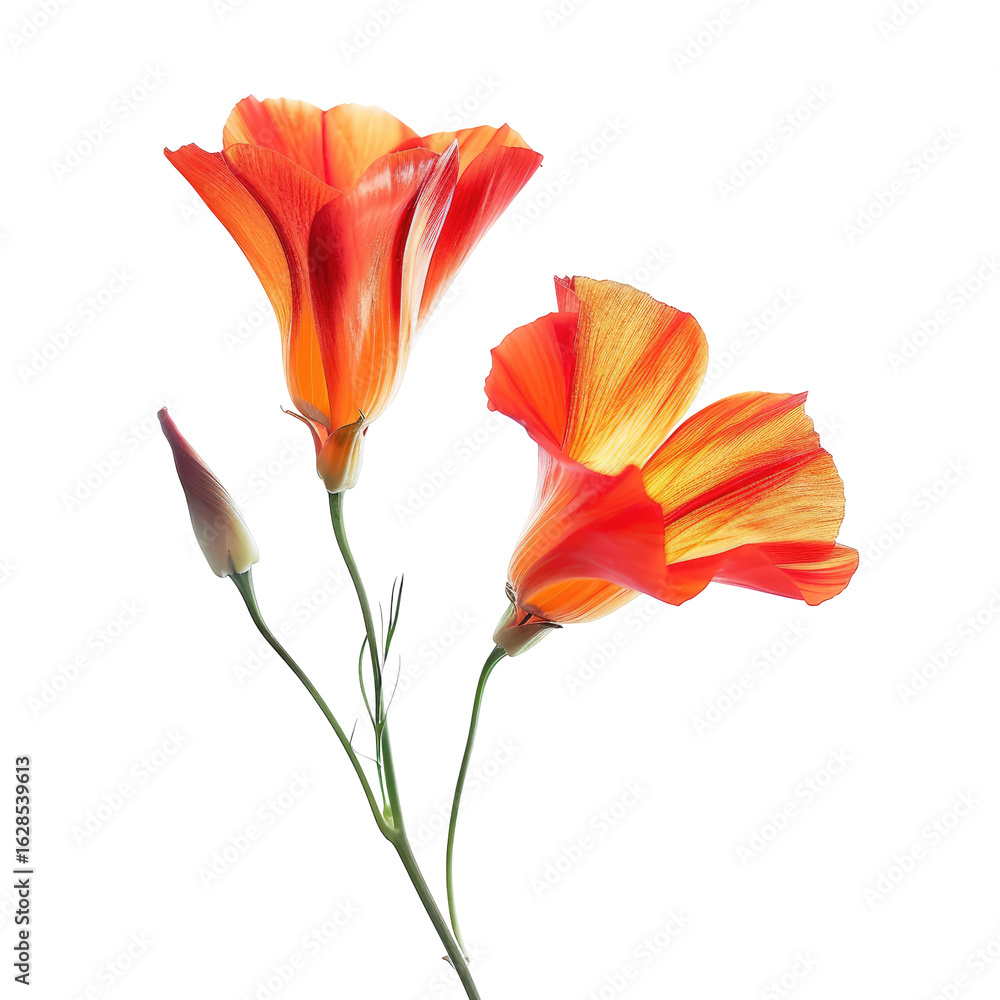 Vibrant orange and red flowers Vibrant orange and red flowers