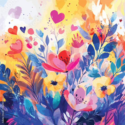 Vibrant Abstract Art Painting