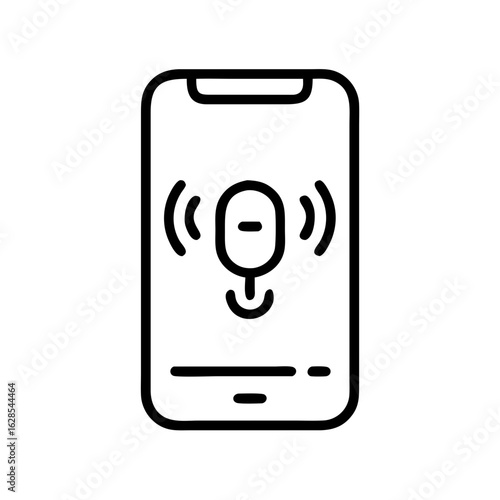 Smart audio tour app interface, engaging mood, symbolizing exploration and guided experiences