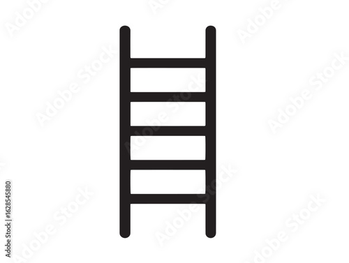 Stylish line art of vertical blanket ladder icon