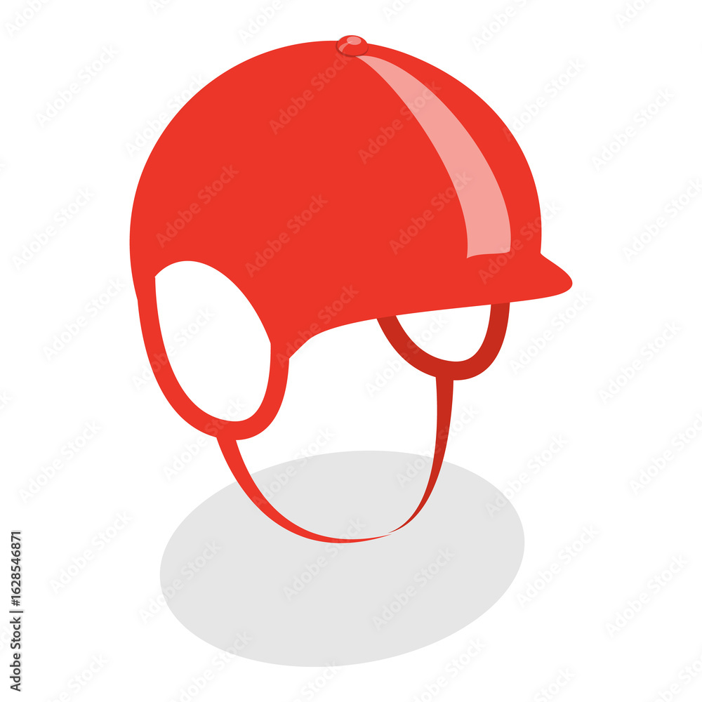 Naklejka premium 3D Isometric Flat Set of Equestrian Elements. Item 3