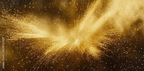Experience Gold Dust Explosion for Backgrounds and Abstract Art Visuals with Sparkling Effects