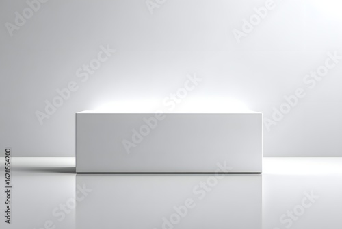 Wallpaper Mural Minimalist White Display Platform in Bright Modern Studio Torontodigital.ca