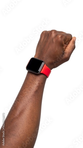 Smartwatch on dark arm