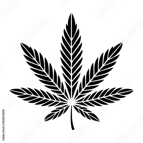 Vector illustration of Weed bud, marijuana, medical bud, cannabis isolated on white background