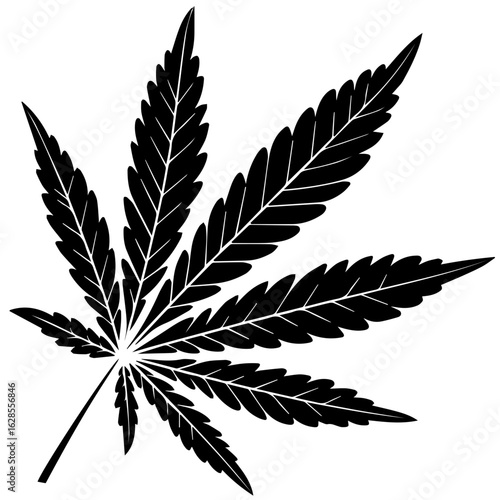 Vector illustration of Weed bud, marijuana, medical bud, cannabis isolated on white background
