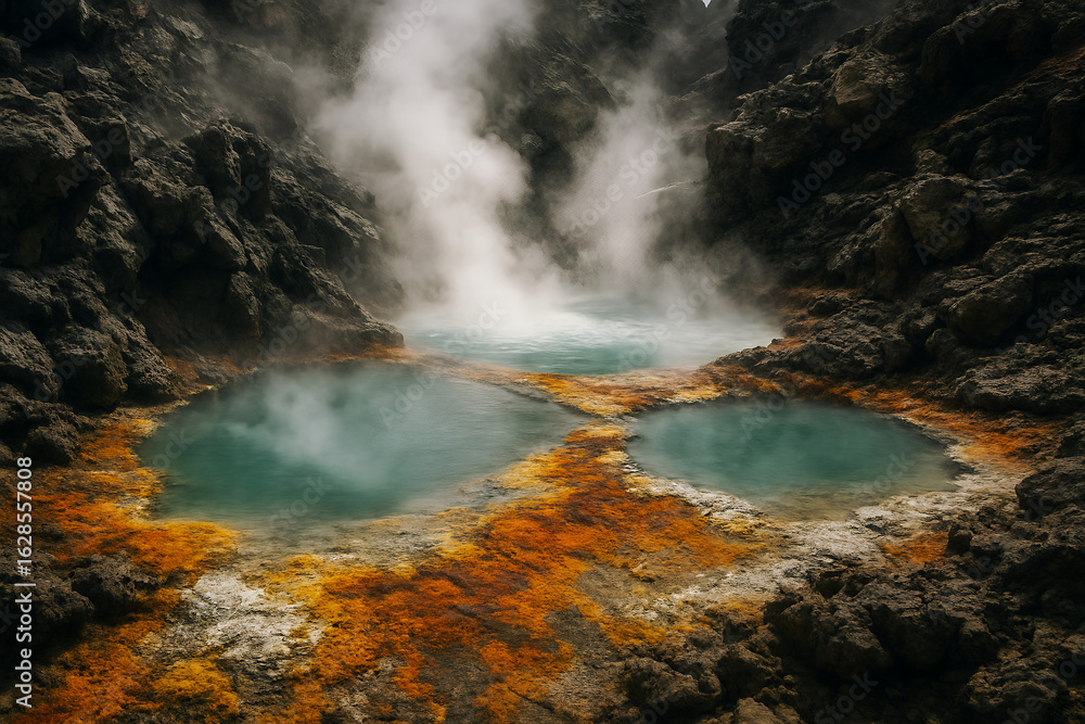 Fototapeta premium hot springs yellowstone national park